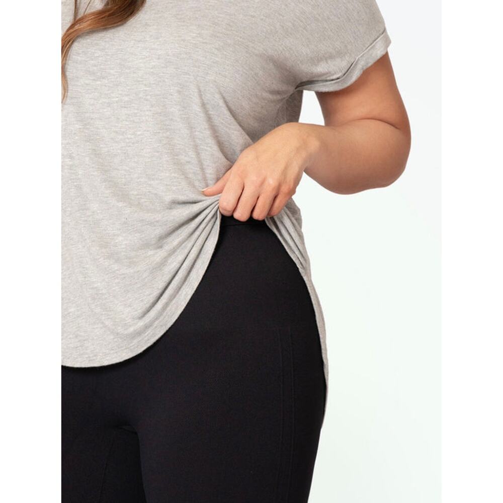 NWT Empetua Shapermint Seamless Mid Rise Shaping Capri Leggings Black XL - Picture 3 of 13